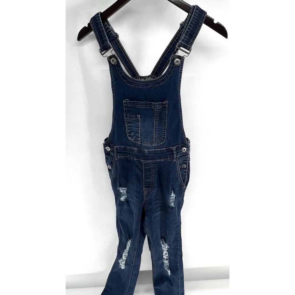 Denim DESIRE Women's Distressed Overalls- Size 8